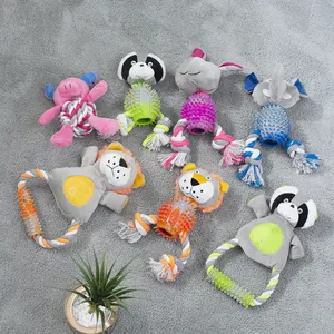 Wholesale Manufacturers New Bulk Funny Soft Natural Octopus Pet Squeaky Dog Activity Puppy Game Treat Toys And Accessories