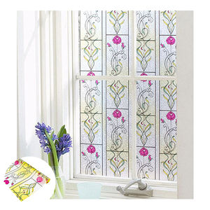 Autoadesivo del pvc <span class=keywords><strong>impermeabile</strong></span> di stampa rosa window film per uso domestico - Product Image 1