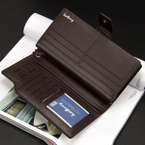 <span class=keywords><strong>Portafoglio</strong></span> Clutch da <span class=keywords><strong>Uomo</strong></span> in Pelle PU con Funzione Impermeabile, Fodera in Poliestere, Chiusura Lunga Aperta per Cellulare - Product Image 6