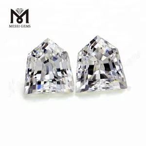 Wholesale Shield Fancy Shape Special Cutting Diamond White Moissanite