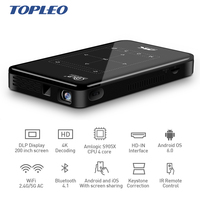 Projecteur DLP Full HD Mini Portable T9 II S905X Direct Usine, 1 Go RAM 8 Go ROM, Support Carte TF, Touches Tactiles