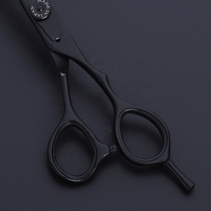 Tesoura de cabeleireiro, tesoura moderna para cabeleireiro com estilo alemanha, aço japonês, preta mr705 - Product Image 3
