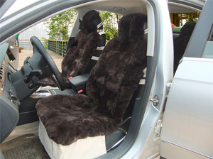 Genuine Long Hair <strong>Sheepskin</strong> <strong>Car</strong> <strong>Seat</strong> <strong>Cover</strong>/Winter warmer <strong>car</strong> <strong>Seat</strong> Cushion - Product Image 3