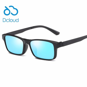 2017 muchachas vendedoras calientes de la manera diseñan la lente grande del marco de las <span class=keywords><strong>lentes</strong></span> TR90 se puede quitar el clip ma - Product Image 2