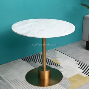 Wholesale new design Modern marble square table for leisure coffee cafe shop bistro shop dining table and chairs