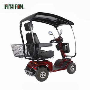 Scooter motorizzato con pneumatico antiscivolo <span class=keywords><strong>a</strong></span> 4 ruote e tetto antipioggia - Product Image 3