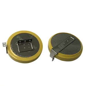 מותאם אישית CR2450 3V ליתיום כפתור סוללה עם כרטיסיות הלחמה עבור VX520 קופה מכונה