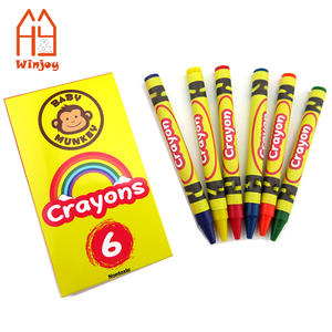 Ensemble de 6 crayons pour tout-petits, crayons à la cire sûrs et non toxiques. - Product Image 5