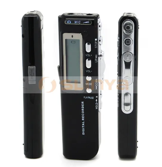 Rechargeable Audio Recorder with MP3 Player 4GB 8GB 16GB 32GB Digital Voice Recorder with LCD Screen