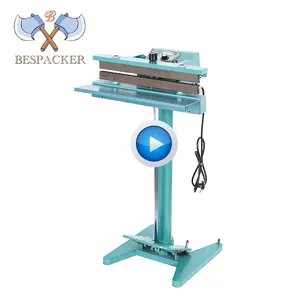 Bespacker SFLJ-200 Trực Tiếp Nhiệt Foot Pedal Sealer 2 Side Sưởi Ấm Niêm Phong Khối