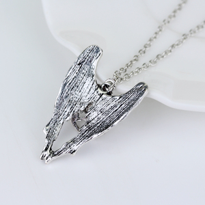 Liontin Kalung <span class=keywords><strong>Pentagram</strong></span> Sayap, Liontin Castiel Sayap <span class=keywords><strong>Pentagram</strong></span> Perak Antik Tipe Pria - Product Image 6