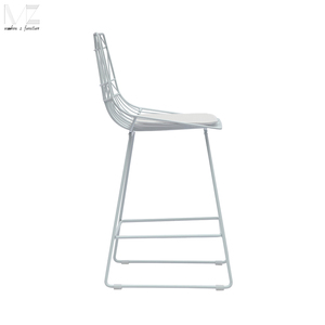Industrial Living Room Restaurant <strong>Breakfast</strong> High Chair Modern Metal Iron Faux Leather Bar <strong>Stools</strong> for Kitchen Luxury - Product Image 6
