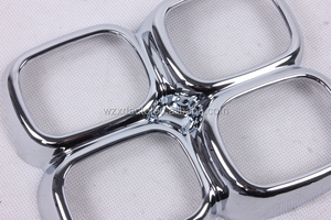 2 PZ ABS Cromato Anteriore Nebbia Copertura Della Lampada-A per KX5 <span class=keywords><strong>Sportage</strong></span> <span class=keywords><strong>Accessori</strong></span> 2016 2017 - Product Image 2