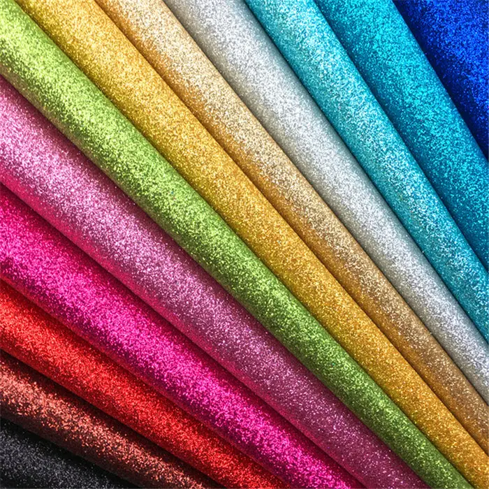 New product glitter leather material For Making Shoes