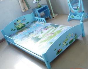 Furniture Tempat Tidur Anak, Kayu Modern Pink Kamar Tidur