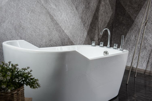 Bañera independiente de acrílico para adultos y el hogar, individual, familiar, pequeña - Product Image 6