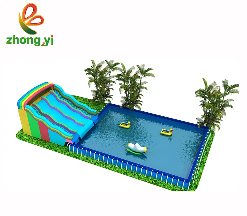 Populaire Ontwerp Outdoor Vermaakmateriaal Giant Opblaasbare Water Park