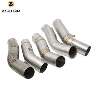 GSX650 GSX750 GSX1000 Système d'échappement de moto en acier inoxydable Middle Link Tuyau d'échappement avant pour <span class=keywords><strong>GSR</strong></span> - Product Image 1