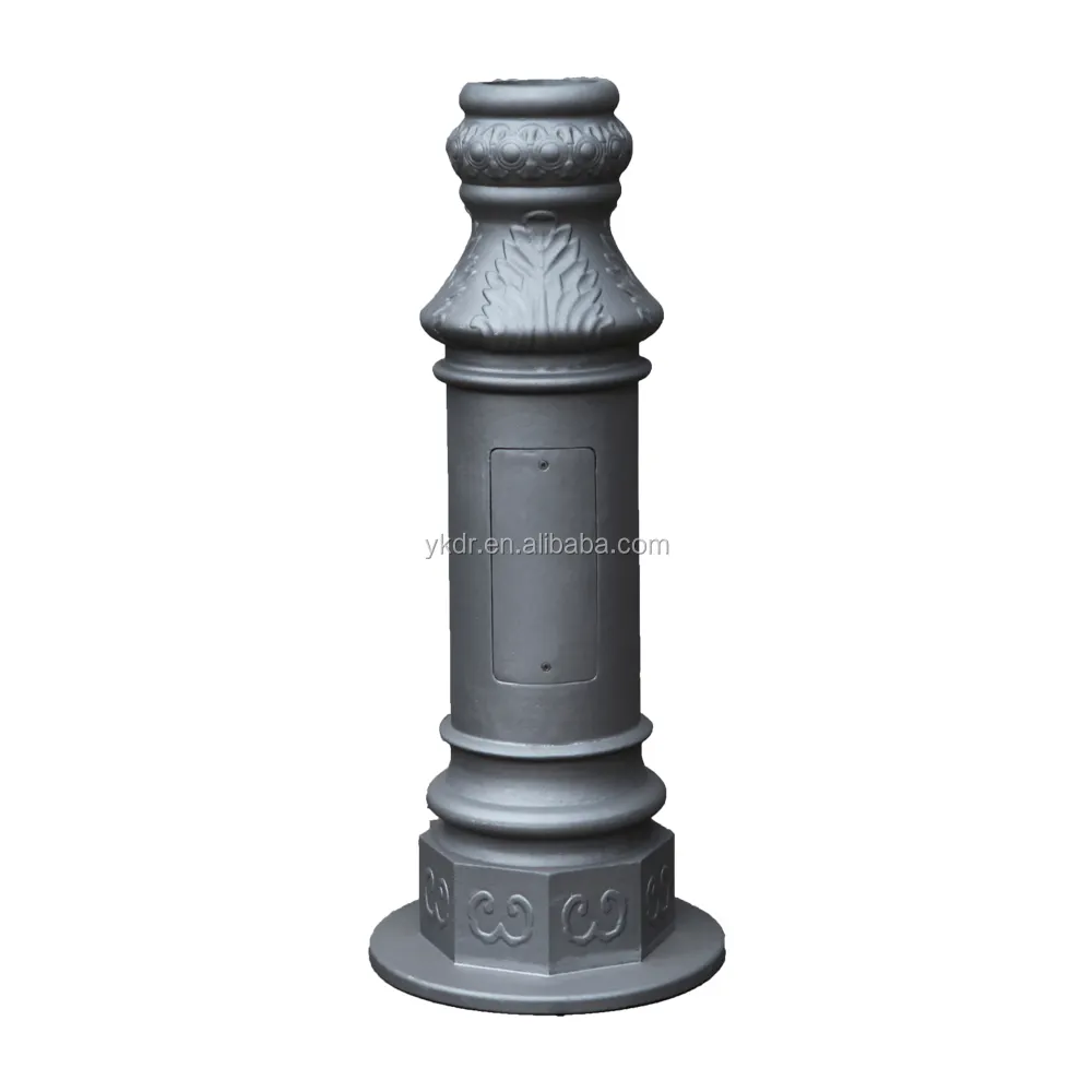 Supply sand casting aluminum ornamental pole and decorative lighting pole base