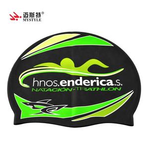 Casquette <span class=keywords><strong>de</strong></span> natation en silicone, triathlon, natation, logo scolaire, 10g 50g 55 grammes - Product Image 4