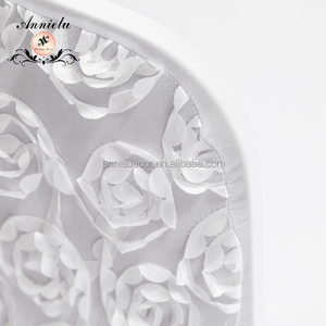 Funda de Silla de Spandex Blanca con Roseta para Bodas, Modelo Básico Elegante para Eventos, Venta al por Mayor - Product Image 5