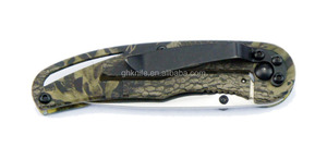 Cao cấp 420 thép không gỉ <span class=keywords><strong>folding</strong></span> pocket <span class=keywords><strong>knife</strong></span> với nhôm ngụy trang xử lý khung an toàn khóa cho săn bắn và cắm trại - Product Image 2
