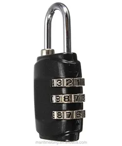 Cadeado com senha para bagagem, mini cadeado de segurança portátil com senha de liga de zinco para combinação de viagem