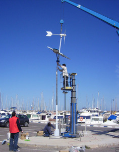 Máy phát điện tua-bin gió trục ngang thông minh 600W với 5 cánh quạt, hiệu suất cao - Product Image 3