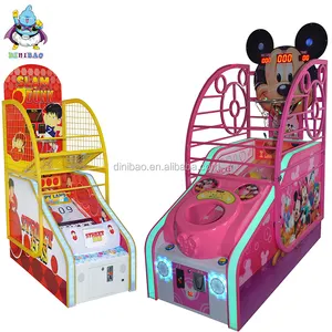 Divertimenti macchina del gioco redenzione del biglietto elettronico Per Bambini Mickey basket lottory basket giochi di tiro