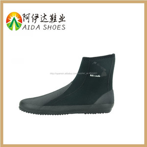 Hombres fanshion negro buceo de goma de neopreno botas - Product Image 2