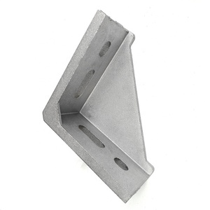 Wholesale <strong>Silver</strong> TZHIF 4-Hole 3060 Triangle <strong>Bracket</strong> 90 Degree for Aluminum Extrusion Profile - Product Image 2