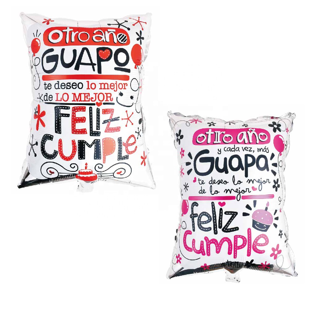 26 дюймов Испанский; Очень красиво и красота для рождественской вечеринки украшение испанский воздушные шары из фольги