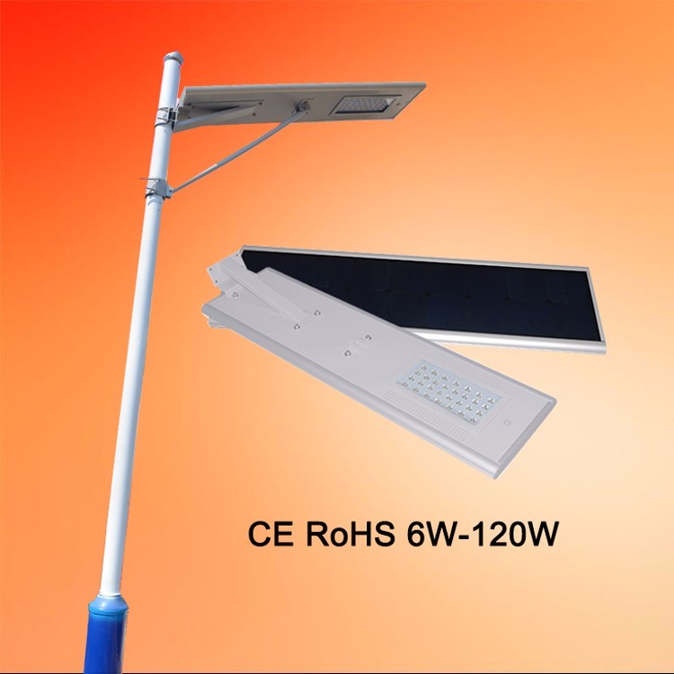 MBT 50W Alumbrados Públicos de LED Solar Integrada La Luz de Calle LED del Todo En Uno del Solar China Fábrica y Proveedor