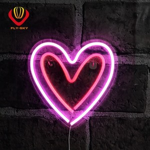 Insegne al Neon LED Decorative <span class=keywords><strong>da</strong></span> Parete, Luce Notturna USB, 5m in Silicone per Camera <span class=keywords><strong>da</strong></span> Letto, Stanza dei Bambini, Casa, Pubblicità - Product Image 2