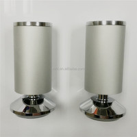 Pied de canapé en alliage d'aluminium, tube épais de 50 mm de diamètre, chromé, pied de table basse en aluminium, pieds de meubles en métal