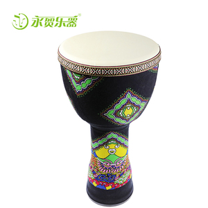 En gros percussions africaine 8.10.12 pouces <span class=keywords><strong>djembé</strong></span> tambour style national broderie motif africain tambour bébé jouets - Product Image 2