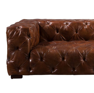 خمر تشيسترفيلد ركن أريكة جلدية - Product Image 4
