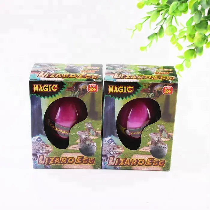 2018 new novelty Gift Box Hatching Inflatable Animals Growing Pet Dinosaur Turtle Lizard Swelling Eggs child gift Toys wholesale