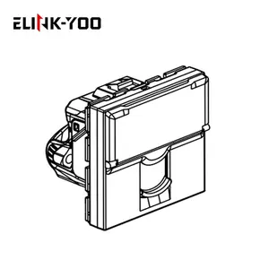 45*45莱格朗型rj45 cat6梯形插孔插座模块