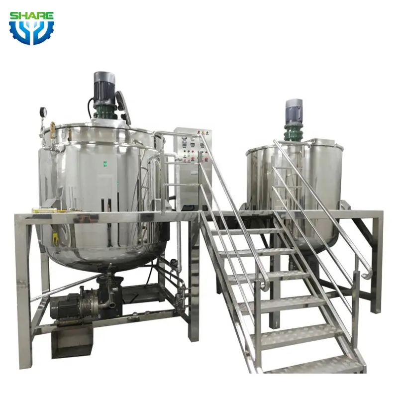 Máquina mezcladora de líquidos en polvo Horizontal de alta velocidad, mezcladora de detergente líquido, mezcladora de jabón líquido