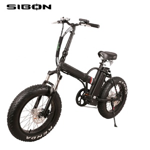 SIBON B0510134 CE White Folding Alloy Frame <strong>Blue</strong> Mud Guard250w 6 Speed Integration Fork Brushless <strong>Motor</strong> Fat <strong>Bike</strong> Electric - Product Image 4
