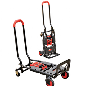 130KGS เหล็กกรอบ2 In 1บิ๊กเงียบยางล้อพับพาเลทมือรถเข็น/รถเข็น/รถบรรทุก - Product Image 1