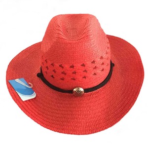 Sombrero de vaquera y vaquero de paja de papel promocional para hombres, mujeres y niñas, para deportes informales, pesca, viajes, fiestas de verano - Product Image 2