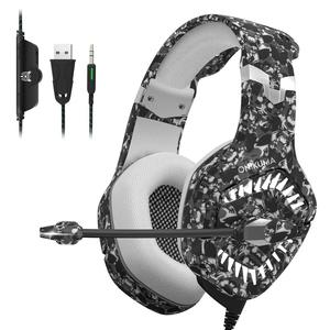 Nuevo <span class=keywords><strong>ONIKUMA</strong></span> K1 <span class=keywords><strong>Pro</strong></span> - Auriculares estéreo para videojuegos con cancelación de ruido, micrófono, luz LED para PS4, Rojo - Product Image 5
