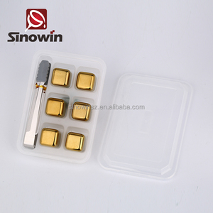 Bar establece Acero inoxidable piedras redondas whisky enfriador de vino cubos de hielo SW-WC03G - Product Image 3