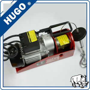 100kg 200kg 300kg 500 kg 220v Electric Wire Rope Hoists Small Electric Winch Hoist