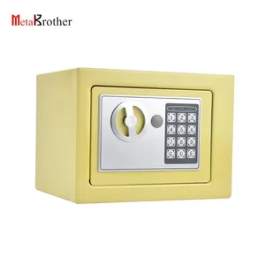 Mini Jewelry Safe Box Household Wall Metal Electronic Password Deposit Digital Steel Lock Fireproof Cash Safe Box For Home Hotel