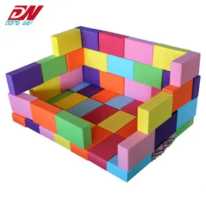 Custom Kinderen Kleurrijke Eva Foam Blokken Onderwijs Hersenen Puzzel Speeltuin Foam Blokken