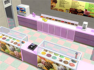 <span class=keywords><strong>Bancone</strong></span> per Chiosco di <span class=keywords><strong>Snack</strong></span> in Centro Commerciale, Design Personalizzato per Gelateria e Yogurteria - Product Image 2