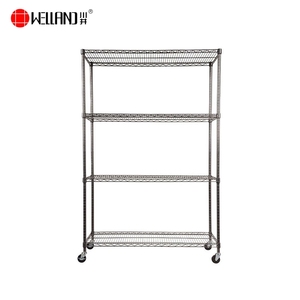 Heavy Duty Commercial Plateau Système Multi <span class=keywords><strong>But</strong></span> Grille, 4 Niveau NSF Poudre Revêtement Fil Étagères - Product Image 1